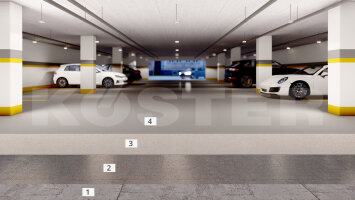 Parkhäuser und befahrene Flächen mit hohen mechanischen Belastungen mit dem KÖSTER OS 8-System